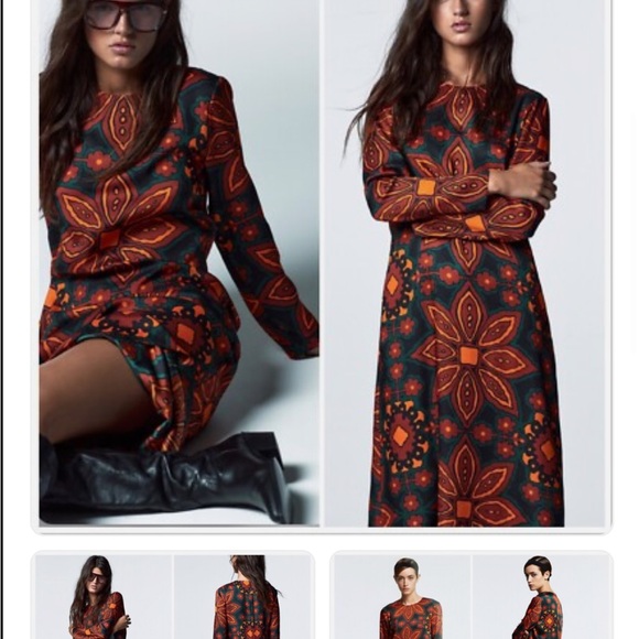 Zara Dresses & Skirts - Zara Multicolor Long Sleeve Dress